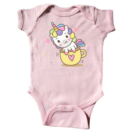 Inktastic Teacup Unicorn Gift Baby Boy or Baby Girl Bodysuit