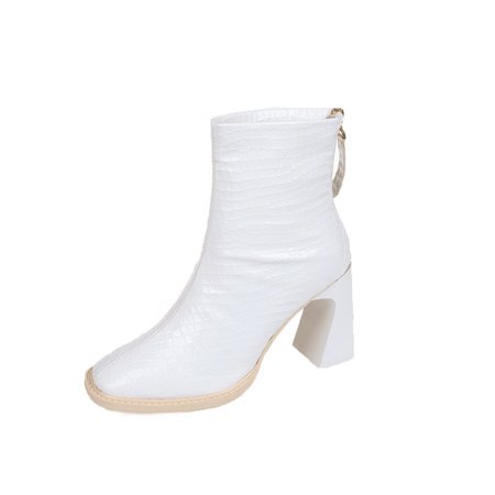Women Ankle Boots Autumn And Winter Simple Fashion Solid Color Square Toe Square Heel Back Zipper
Women Ankle Boots Autumn And Winter Simple Fashion Solid Color Square Toe Square Heel Back Zipper