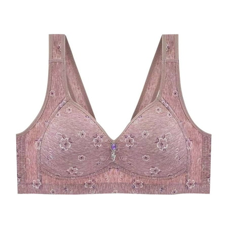 EHTMSAK Plunge Bra for Women Constant Push Up Plunge Bra Light Purple 36