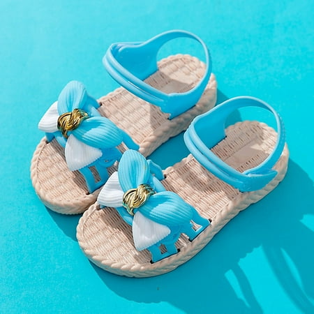 SAYOO Girls Soft Sole Sandals for Summer Hollow Out Flat Shoes with Bow Knot Decors Pink/ Blue/ Brown
SAYOO Girls Soft Sole Sandals for Summer Hollow Out Flat Shoes with Bow Knot Decors Pink/ Blue/ Brown