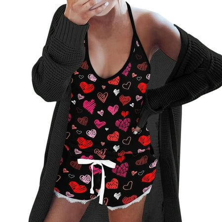 【Outfmvch】Women Sexy Love Printed Top Short Set Pajamas Sleeveless Cami Shorts Lingerie Sleepwear Set Homewear Fashion Set
【Outfmvch】Women Sexy Love Printed Top Short Set Pajamas Sleeveless Cami Shorts Lingerie Sleepwear Set Homewear Fashion Set