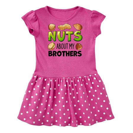 Inktastic Nuts About My Brothers Peanut Almond Pistachio Gift Baby Girl Dress