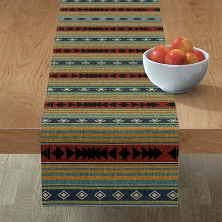 Cotton Sateen Table Runner 108 - Western Cowboy Retro Mountain Camping Horse Rustic Southwestern Stripe Print Custom Table Linens by Spoonflower
Cotton Sateen Table Runner 108 - Western Cowboy Retro Mountain Camping Horse Rustic Southwestern Stripe Print Custom Table Linens by Spoonflower