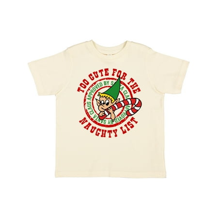 

Inktastic Too Cute Naughty List Gift Toddler Boy or Toddler Girl T-Shirt