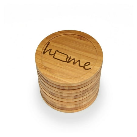 BambooMN Laser Engraved Coasters - Home w/ State - Style 1 - Round - Pennsylvania - 4 Pieces
BambooMN Laser Engraved Coasters - Home w/ State - Style 1 - Round - Pennsylvania - 4 Pieces