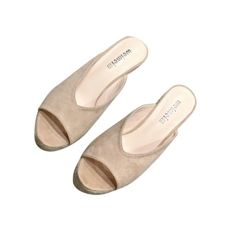 hopeusnice Clearance Women s Wedge Sandals Summer Open Toe Platform Slip On Shoes Comfortable Breathable Suede Wedge Platform Sandals Beige 37
hopeusnice Clearance Women s Wedge Sandals Summer Open Toe Platform Slip On Shoes Comfortable Breathable Suede Wedge Platform Sandals Beige 37