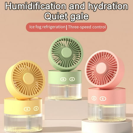 Yanerim Portable Misting Fan with Water Tank Angle Adjustable Low Noise 3 Wind Speeds Battery Operated Rechargeable Cooling Mist Fan Air Cooler
Yanerim Portable Misting Fan with Water Tank Angle Adjustable Low Noise 3 Wind Speeds Battery Operated Rechargeable Cooling Mist Fan Air Cooler