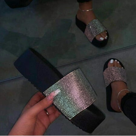 Summer Slippers For Women Beach Accesseories Flip Flops For Women Womens Flats Open Toe Rhinestone Sandals Casual Beach Shoes Thick Bottom Slipper Swimming Pool Accessories Mens Women Slippers
Summer Slippers For Women Beach Accesseories Flip Flops For Women Womens Flats Open Toe Rhinestone Sandals Casual Beach Shoes Thick Bottom Slipper Swimming Pool Accessories Mens Women Slippers