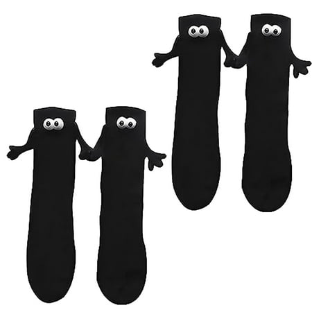 Magnetic Couple Holding Hands Socks Hand-Holding Suction 3d Doll Funny Mid-Tube Socks for Men Women Couple (Black 2Pairs)
Magnetic Couple Holding Hands Socks Hand-Holding Suction 3d Doll Funny Mid-Tube Socks for Men Women Couple (Black 2Pairs)