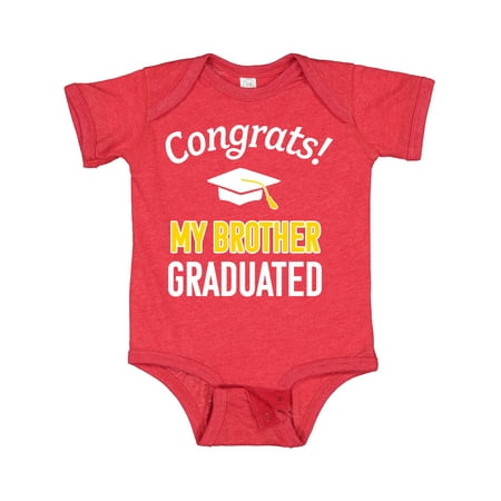 Inktastic Congrats! My Brother Graduated with Cap Gift Baby Boy or Baby Girl Bodysuit
Inktastic Congrats! My Brother Graduated with Cap Gift Baby Boy or Baby Girl Bodysuit