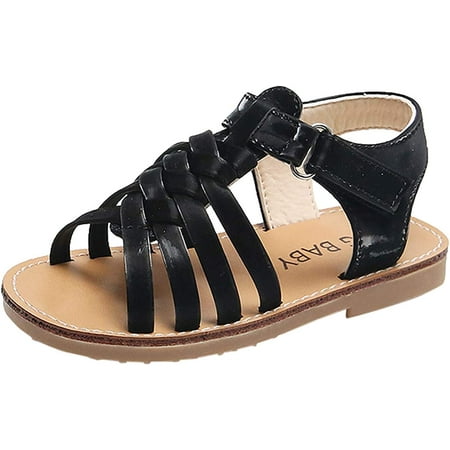 Baby Girls Open Toe Sandals Braided Straps Leather Sandals Non-Slip Summer Shoes for Toddler/Little Kid/Big Kid
Baby Girls Open Toe Sandals Braided Straps Leather Sandals Non-Slip Summer Shoes for Toddler/Little Kid/Big Kid
