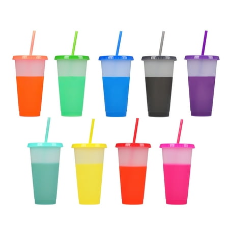 Tumbler with Straw and Lid Bomutovy Water Bottle Iced Coffee Travel Mug Cup Reusable Plastic Cups Perfect for Parties Birthdays 24oz-9 Pack Multicolor
Tumbler with Straw and Lid Bomutovy Water Bottle Iced Coffee Travel Mug Cup Reusable Plastic Cups Perfect for Parties Birthdays 24oz-9 Pack Multicolor