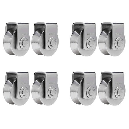 8Pcs 2 Inch V Type Pulley Roller 304 Stainless Steel Sliding Gate Roller Wheel for Material Handling and Moving
8Pcs 2 Inch V Type Pulley Roller 304 Stainless Steel Sliding Gate Roller Wheel for Material Handling and Moving