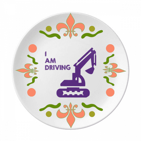 Excavator Driving Transfer Tool Flower Ceramics Plate Tableware Dinner Dish
Excavator Driving Transfer Tool Flower Ceramics Plate Tableware Dinner Dish