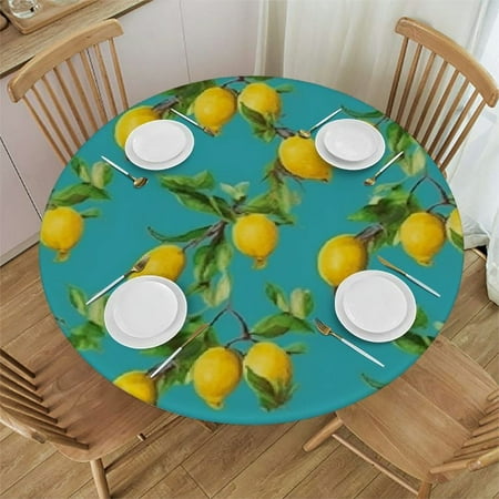 Orinice Lemons Blue Green Background Round Table Cover Stain Resistant Washable Indoor Outdoor Tablecloth Kitchen Dining Wedding Parties 100% Polyester Fiber 54-58
Orinice Lemons Blue Green Background Round Table Cover Stain Resistant Washable Indoor Outdoor Tablecloth Kitchen Dining Wedding Parties 100% Polyester Fiber 54-58