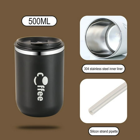 16.9oz Stainless Steel Insulated Travel Mug Double Wall Vacuum Durable Insulated Coffee Cup with Splash Proof Sliding Lid Straw
16.9oz Stainless Steel Insulated Travel Mug Double Wall Vacuum Durable Insulated Coffee Cup with Splash Proof Sliding Lid Straw