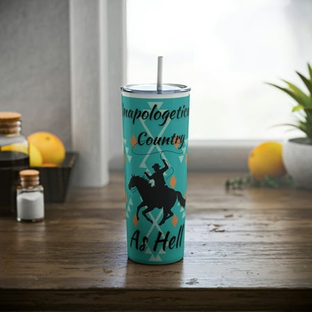 UNAPOLOGETICALLY COUNTRY Western Skinny Steel Tumbler with Straw 20oz Cowgirl Horse Lover Horse Lover Gift
UNAPOLOGETICALLY COUNTRY Western Skinny Steel Tumbler with Straw 20oz Cowgirl Horse Lover Horse Lover Gift