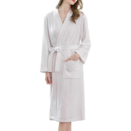 CoCopeaunts Women s Bathrobe Casual Nightgown Loose Loungewear Long Sleeve Warm Pajamas Spa Robe with Front Pockets
CoCopeaunts Women s Bathrobe Casual Nightgown Loose Loungewear Long Sleeve Warm Pajamas Spa Robe with Front Pockets