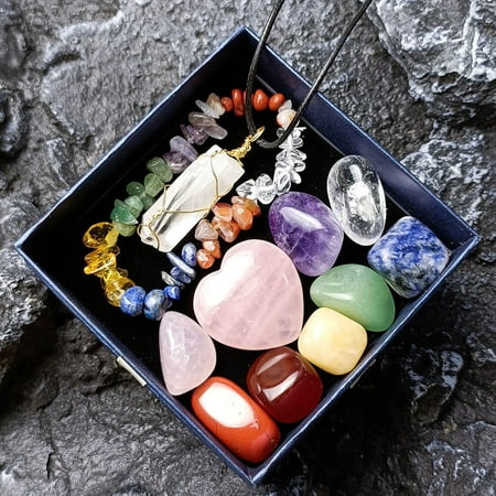 Winter Savings Clearance! SuoKom Crystal Jade Chakra Combination Set Pink Crystal Love Hexagon Pillar Pendant Colorful Stone Gift Box
Winter Savings Clearance! SuoKom Crystal Jade Chakra Combination Set Pink Crystal Love Hexagon Pillar Pendant Colorful Stone Gift Box