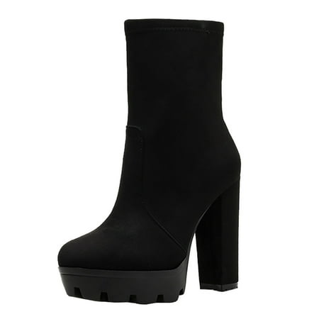 Sentuca Women s Suede Side Zipper Thick High Heeled Thick Soled Mid Tube Ankle Boots
Sentuca Women s Suede Side Zipper Thick High Heeled Thick Soled Mid Tube Ankle Boots