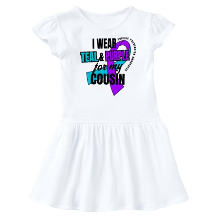 Inktastic Suicide Prevention I Wear Teal and Purple for My Cousin Gift Baby Girl Dress
Inktastic Suicide Prevention I Wear Teal and Purple for My Cousin Gift Baby Girl Dress