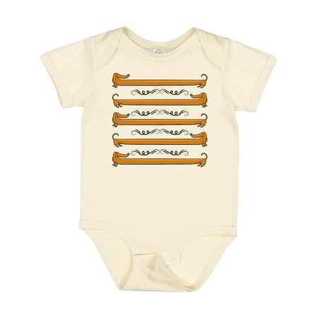 Inktastic Dachshund Dog Funny Puppy Gift Baby Boy or Baby Girl Bodysuit