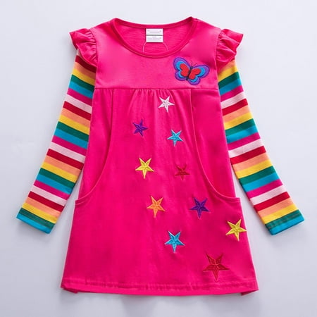 XMMSWDLA Toddler Girl Clothes Autumn Children s Girl s Clothing Long Sleeve Star Butterfly Embroidery Rainbow Two Pocket Dress Sales Clearance
XMMSWDLA Toddler Girl Clothes Autumn Children s Girl s Clothing Long Sleeve Star Butterfly Embroidery Rainbow Two Pocket Dress Sales Clearance