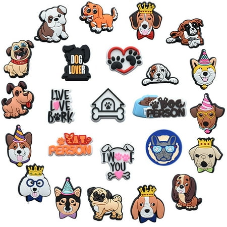 25PCS Dog Shoe Charms Adorable Dog Characters with Bones & Bowls - Perfect for Shoe Decoration Charms
25PCS Dog Shoe Charms Adorable Dog Characters with Bones & Bowls - Perfect for Shoe Decoration Charms