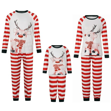 Christmas Matching Family Pajamas Sets Xmas Deer Print Long Sleeve Tops Stripe Pants Loungewear Sleepwear
Christmas Matching Family Pajamas Sets Xmas Deer Print Long Sleeve Tops Stripe Pants Loungewear Sleepwear