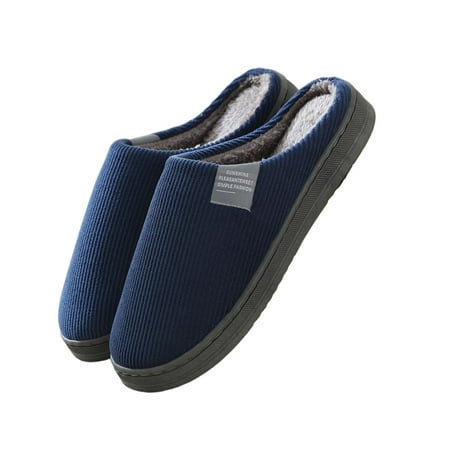 Women Men Cotton Slippers Solid Color Flats with Warm Cotton For Indoor Outdoor 44/45 Navy Blue
Women Men Cotton Slippers Solid Color Flats with Warm Cotton For Indoor Outdoor 44/45 Navy Blue