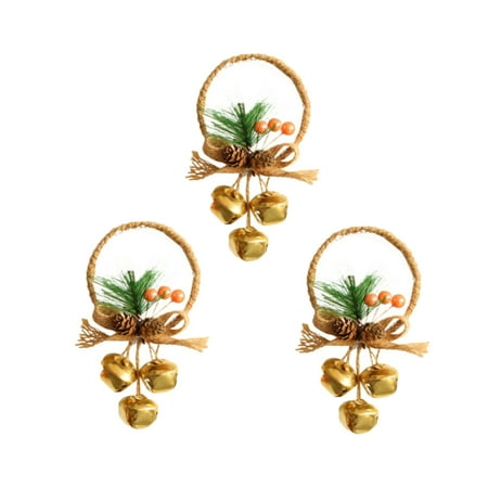Baywell Christmas Jingle Bells Door Hanger Ornaments 3 Pack Christmas Bell Hanging Decoration Christmas Bell Pendant for Christmas Tree Decorations
Baywell Christmas Jingle Bells Door Hanger Ornaments 3 Pack Christmas Bell Hanging Decoration Christmas Bell Pendant for Christmas Tree Decorations