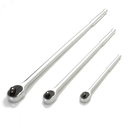 EZ Red MR482XLC 3-Piece Full Chrome Ratchet Set