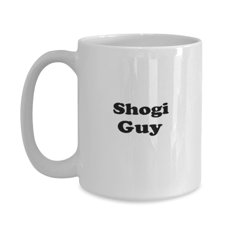 Funny Shogi Guy Coffee Mug - Shogi Coffee Cup - 15oz White