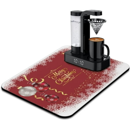 Christmas Dish Drying Mat Coffee Bar Decor Coffee Machine Pads Absorbent Washable Drying Mat for Kitchen Counter Coffee Maker Mat for Countertops
Christmas Dish Drying Mat Coffee Bar Decor Coffee Machine Pads Absorbent Washable Drying Mat for Kitchen Counter Coffee Maker Mat for Countertops