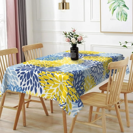 TTQYFNM 60x120inches Navy Blue Yellow Flowers Tablecloth Abstract Floral Rectangle Table Cloth Modern Geometric Polyester Table Cover for Dining Room Kitchen Home Decor Banquet Party Supplies C49
TTQYFNM 60x120inches Navy Blue Yellow Flowers Tablecloth Abstract Floral Rectangle Table Cloth Modern Geometric Polyester Table Cover for Dining Room Kitchen Home Decor Banquet Party Supplies C49