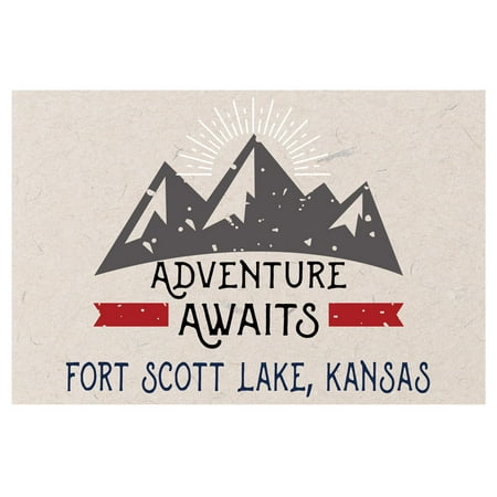 Fort Scott Lake Kansas Souvenir 2x3 Inch Fridge Magnet Adventure Awaits Design