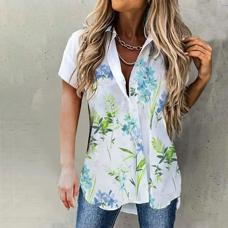Women s Summer Fashion Top Floral Print Button Down T-shirts Casual Long Sleeve Loose Shirts Workout Pocket Tops
Women s Summer Fashion Top Floral Print Button Down T-shirts Casual Long Sleeve Loose Shirts Workout Pocket Tops