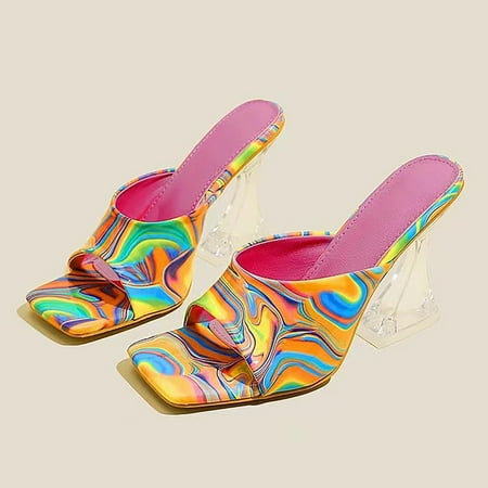 LIANGP Women s Sandals Fashion Summer Women Sandals Chunky Heels High Heels Square Toe Transparent Heels Party Banquet Nightclub Style Women s Shoes Orange Size 6.5
LIANGP Women s Sandals Fashion Summer Women Sandals Chunky Heels High Heels Square Toe Transparent Heels Party Banquet Nightclub Style Women s Shoes Orange Size 6.5