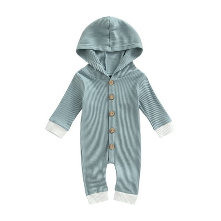 Bagilaanoe Newborn Baby Girl Boy Fall Hoodie Jumpsuit 0-18 Months Button Down Romper Casual Long Sleeve Contrast Color One-Piece
Bagilaanoe Newborn Baby Girl Boy Fall Hoodie Jumpsuit 0-18 Months Button Down Romper Casual Long Sleeve Contrast Color One-Piece