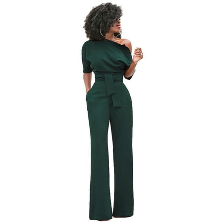 Hot European And American Sloping-Shoulder Off The-Shoulder Solid Color Short Sleeve One-Piece Wide-Leg Pants Large Quantity In Stock
Hot European And American Sloping-Shoulder Off The-Shoulder Solid Color Short Sleeve One-Piece Wide-Leg Pants Large Quantity In Stock