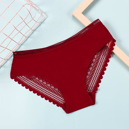MRULIC lingerie for women Women s Mid Low Waist Ice Traceless Large Lace Transparent Underwear Wine + M
MRULIC lingerie for women Women s Mid Low Waist Ice Traceless Large Lace Transparent Underwear Wine + M