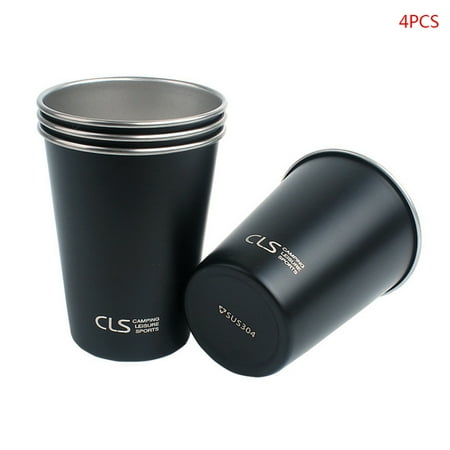 HIABIO 4 Pcs 350ml Portable Camping Tea Milk Coffee Cups Hiking Stainless Steel Mugs
HIABIO 4 Pcs 350ml Portable Camping Tea Milk Coffee Cups Hiking Stainless Steel Mugs