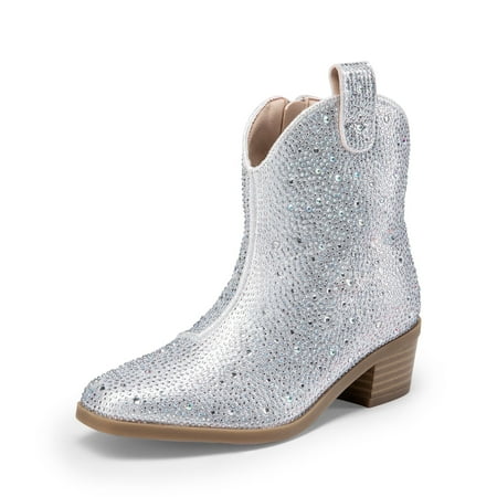 BURUDANI Girls Cowgirl Boots Kids Zip-Up Ankle Child Low Heel Dress Booties Silver Size 13
BURUDANI Girls Cowgirl Boots Kids Zip-Up Ankle Child Low Heel Dress Booties Silver Size 13