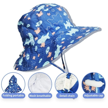 AURIGATE Toddler Kids Sun Hat Summer Bucket Hat Seabed Print Outdoor Unisex Kid Children Toddler Sun Beach Cap
AURIGATE Toddler Kids Sun Hat Summer Bucket Hat Seabed Print Outdoor Unisex Kid Children Toddler Sun Beach Cap