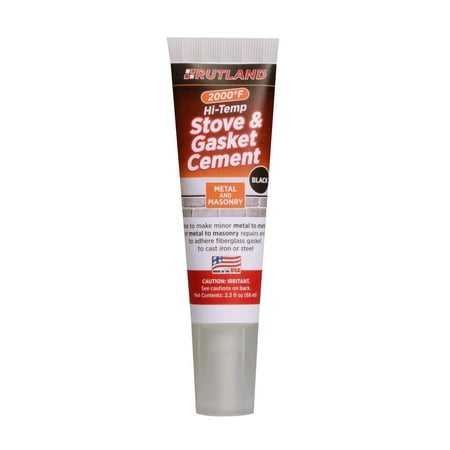 Rutland Stove Gasket Cement 2.3-Ounce Tube Black