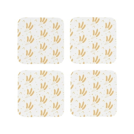 Drink Coasters Set of 4 Wheat Leather Coasters for Coffee Table Protector Heat Resistant Cute Coasters for Home Decor Housewarming Gifts Bar Kitchen 4 Inch Square
Drink Coasters Set of 4 Wheat Leather Coasters for Coffee Table Protector Heat Resistant Cute Coasters for Home Decor Housewarming Gifts Bar Kitchen 4 Inch Square
