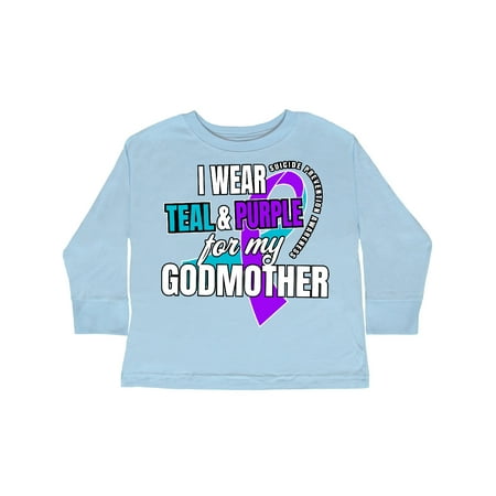 Inktastic Suicide Prevention I Wear Teal and Purple for My Godmother Gift Toddler Boy or Toddler Girl Long Sleeve T-Shirt
Inktastic Suicide Prevention I Wear Teal and Purple for My Godmother Gift Toddler Boy or Toddler Girl Long Sleeve T-Shirt