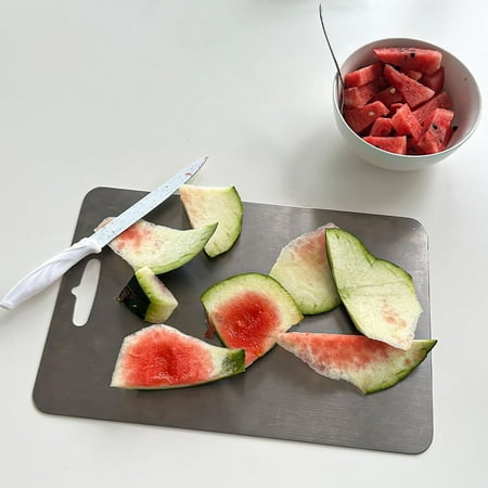 Cutting Board Stainless Steel Cutting Boards for Kitchen Dishwasher Safe Best Non Toxic Hygiene & Durability Double Sided Food-Grade Cutting Mat Large (11.4 x 7.8 inch) Tablas Para Picar Cocin
Cutting Board Stainless Steel Cutting Boards for Kitchen Dishwasher Safe Best Non Toxic Hygiene & Durability Double Sided Food-Grade Cutting Mat Large (11.4 x 7.8 inch) Tablas Para Picar Cocin