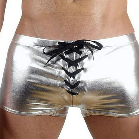 HEVIRGO Fashion Club Men s Lace Up Patent Leather Boxers Underwear Underpants Shorts
HEVIRGO Fashion Club Men s Lace Up Patent Leather Boxers Underwear Underpants Shorts