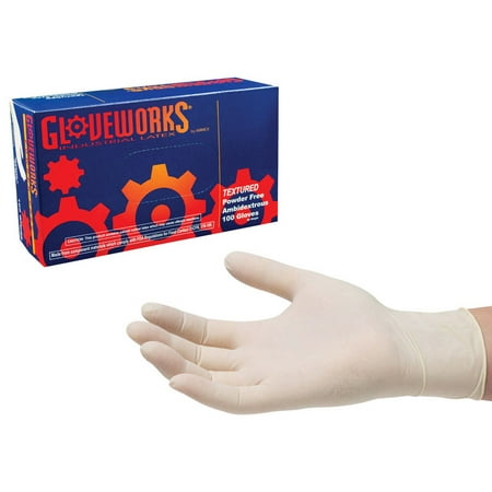 Gloveworks Latex Powder Free Industrial Disposable Gloves Medium Ivory 100/Box
Gloveworks Latex Powder Free Industrial Disposable Gloves Medium Ivory 100/Box